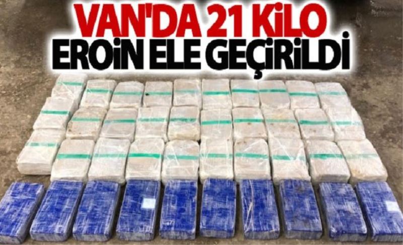 Kurubaş'ta 21 kilo eroin ele geçirildi