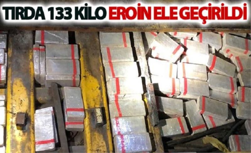 Van'da bir tırda 133 Eroin kilo ele geçirildi
