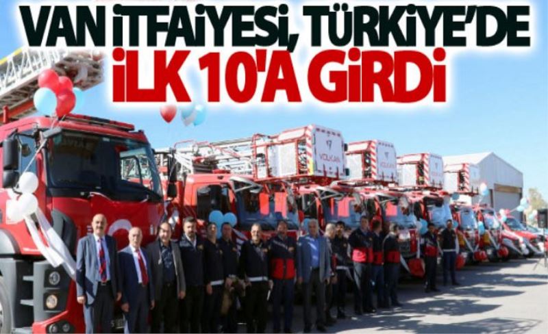 Büyükşehir'in itfaiyesi Türkiye'de ilk 10'da...