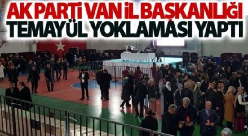 AK Parti Van İl Başkanlığı, temayül yoklaması yaptı