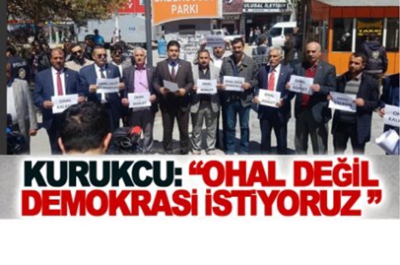 CHP’den ‘OHAL değil, demokrasi’ konulu basın açıklaması…