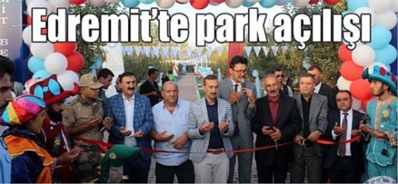 Edremit’te park açılışı