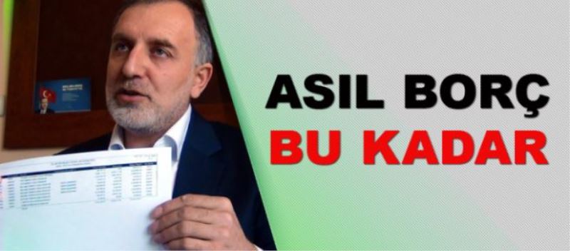 Erciş Eski Belediye Başkanı Arapoğlu asıl borcunu açıkladı