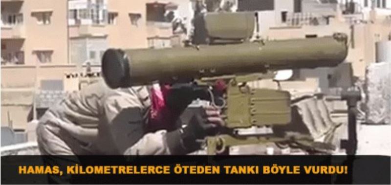 Hamas, İsrail tankını böyle havaya uçurdu!