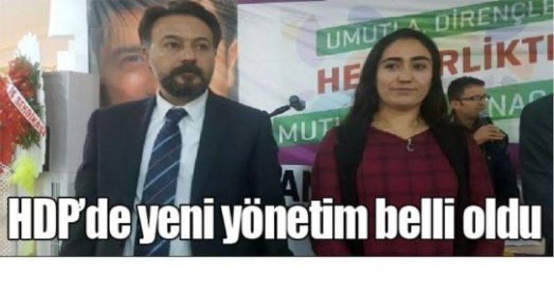 HDP’de yeni yönetim belli oldu
