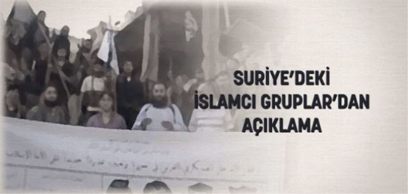İslamcı gruplardan müdahale açıklaması