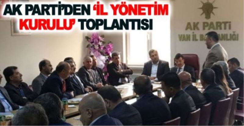 Türkmenoğlu başkanlığında ilk toplantı...