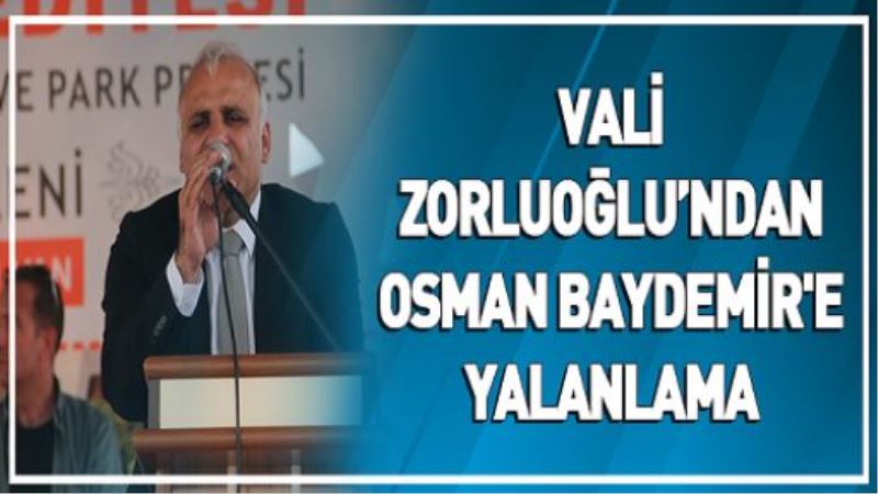 Vali Zorluoğlu’ndan Osman Baydemir