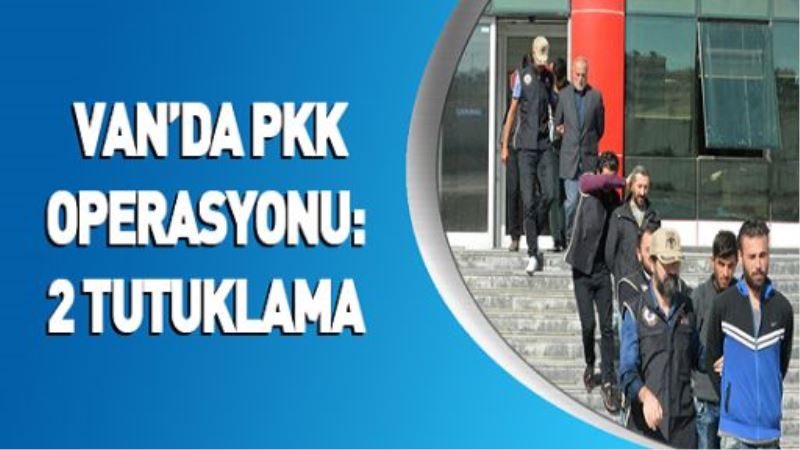Van’da PKK’ya ilaç ulaştıran 2 kişi tutuklandı