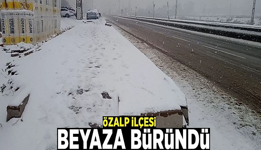 Özalp beyaza büründü