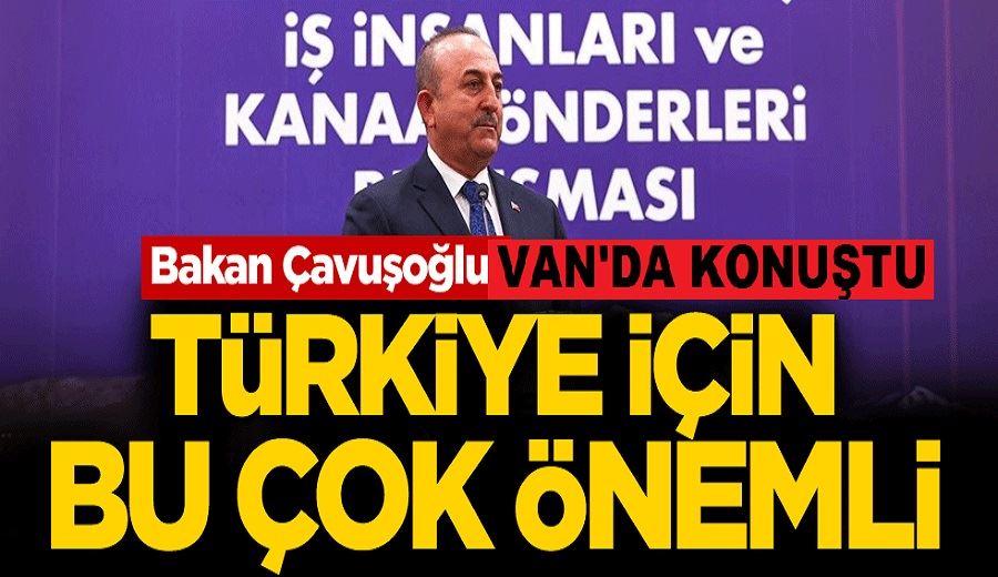Bakan Çavuşoğlu Van