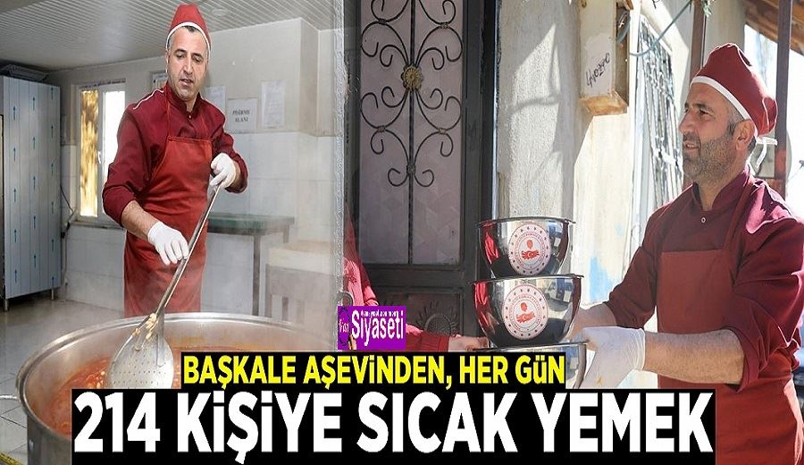 Başkale aşevinden, her gün 214 kişiye sıcak yemek