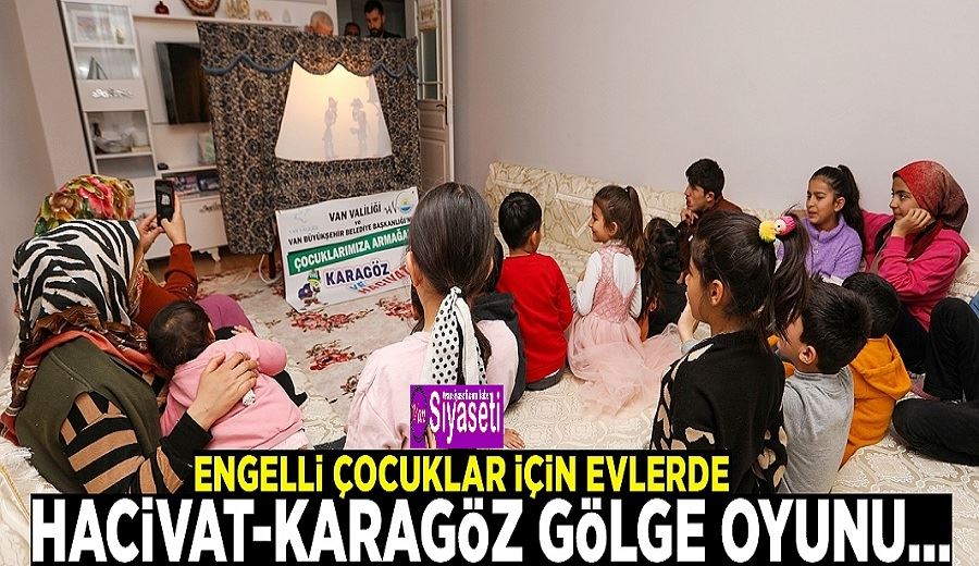 Engelli çocuklar için evlerde Hacivat-Karagöz gölge oyunu…