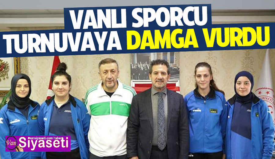 Vanlı sporcu Cansu Hacer turnuvaya damga vurdu!