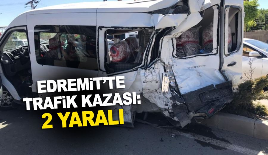 Edremit’te trafik kazası: 2 yaralı