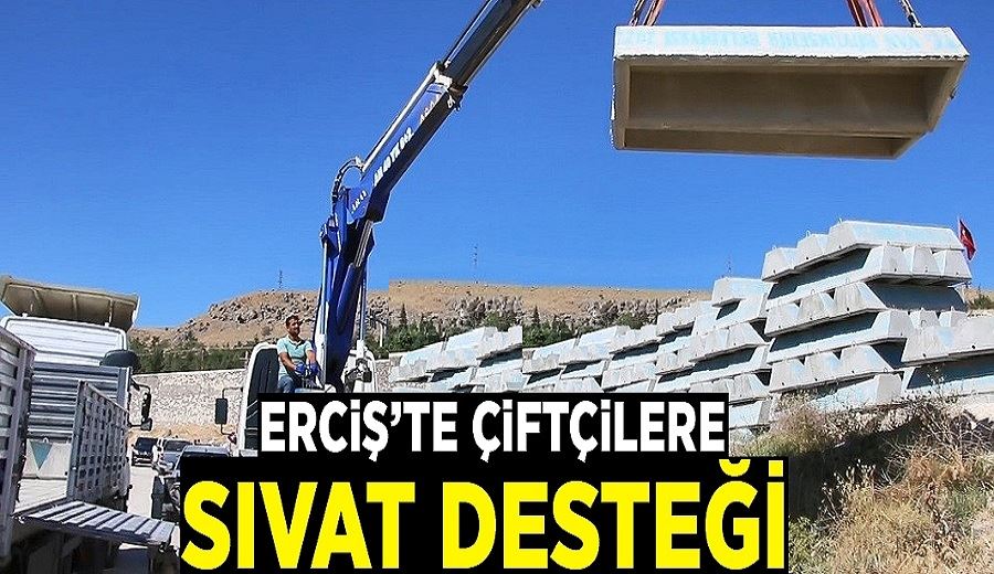 Erciş’te çiftçilere sıvat desteği