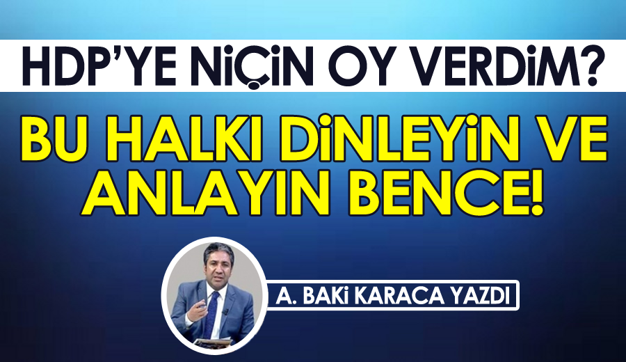 HDP’YE NİÇİN OY VERDİM?