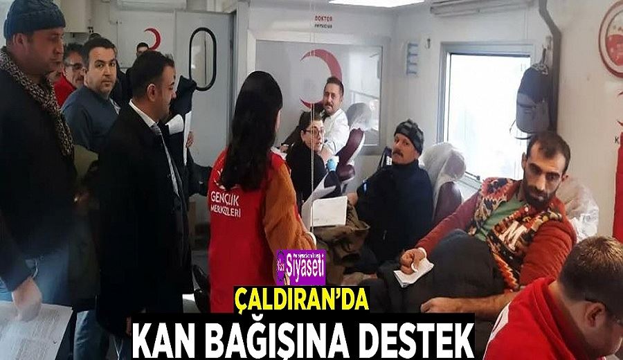 Çaldıran’da kan bağışına destek