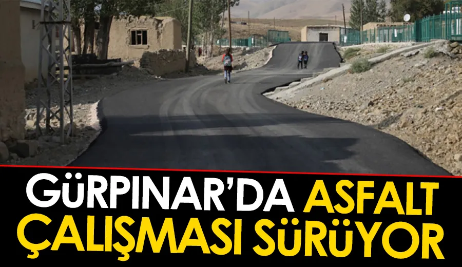 Gürpınar’da asfalt çalışması sürüyor