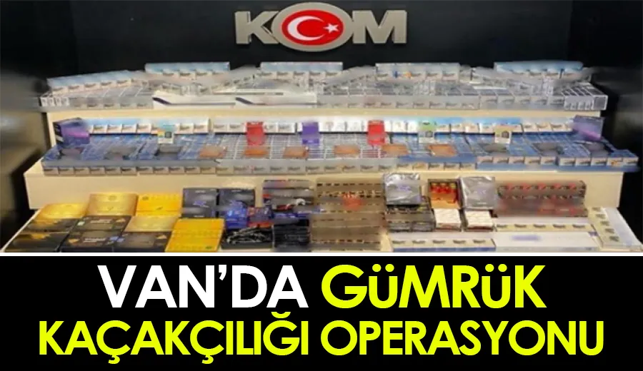 Van’da gümrük kaçakçılığı operasyonu