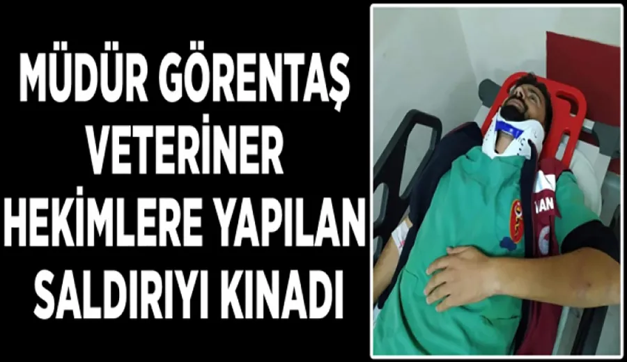 Müdür Görentaş veteriner hekimlere yapılan saldırıyı kınadı