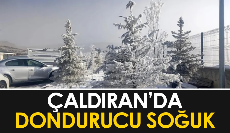 Çaldıran’da dondurucu soğuk…