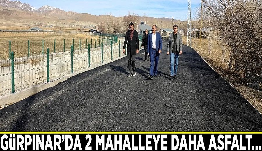 Gürpınar’da 2 mahalleye daha asfalt…