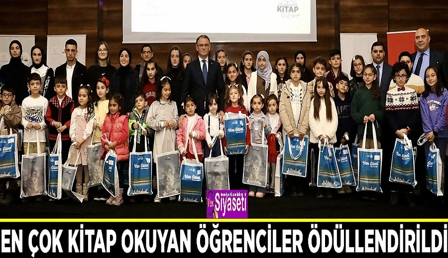 En çok kitap okuyan öğrenciler ödüllendirildi