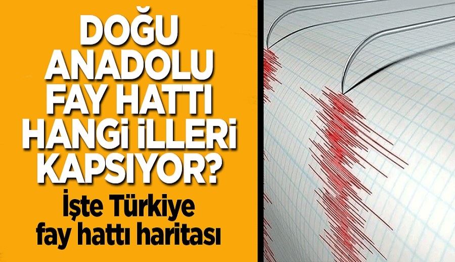   Doğu Anadolu fay hattı hangi illeri kapsıyor? İşte Türkiye fay hattı haritası