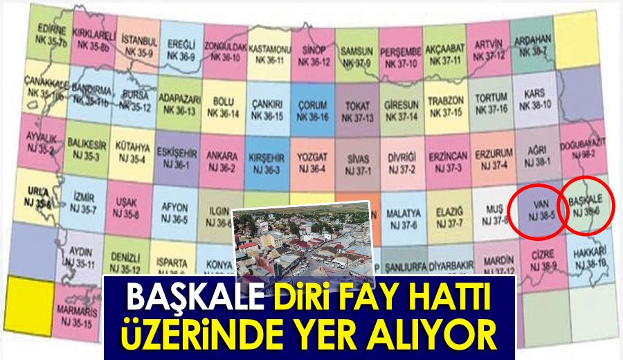 Başkale, diri fay hattı üzerinde yer alıyor