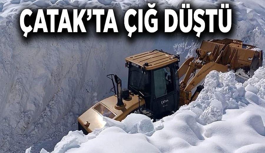 Çatak’ta çığ düştü