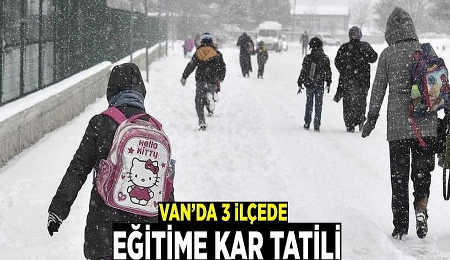 Van’da 3 ilçede eğitime kar tatili