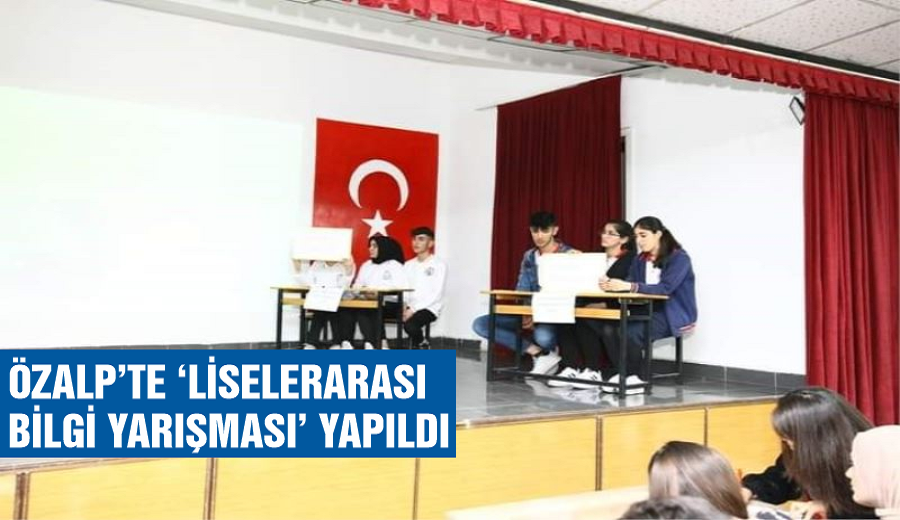 Özalp’te ‘Liselerarası Bilgi Yarışması’ yapıldı