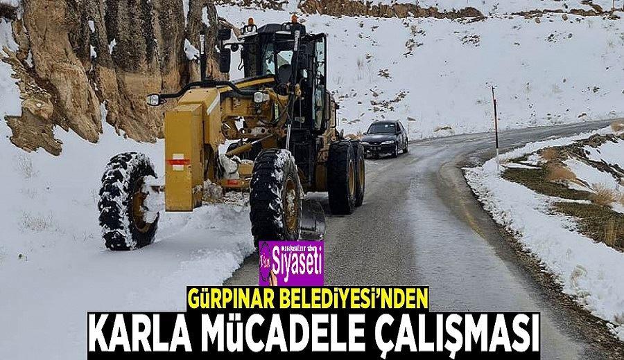 Gürpınar Belediyesi’nden karla mücadele çalışması