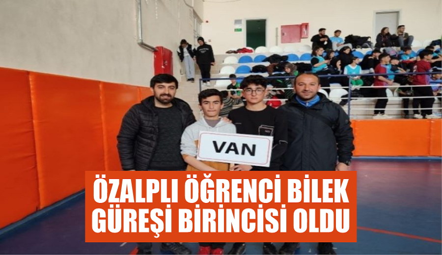 Özalplı öğrenci bilek güreşi birincisi oldu