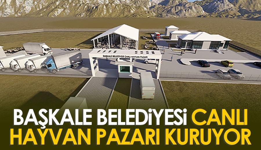 Başkale Belediyesi canlı hayvan pazarı kuruyor