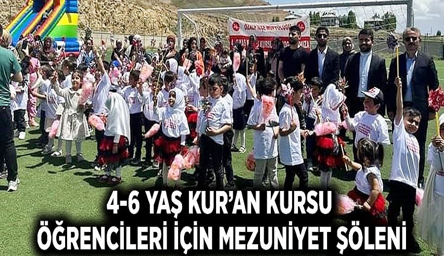 4-6 yaş Kur’an kursu öğrencileri için mezuniyet şöleni