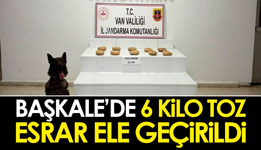 Başkale’de 6 kilo toz esrar ele geçirildi