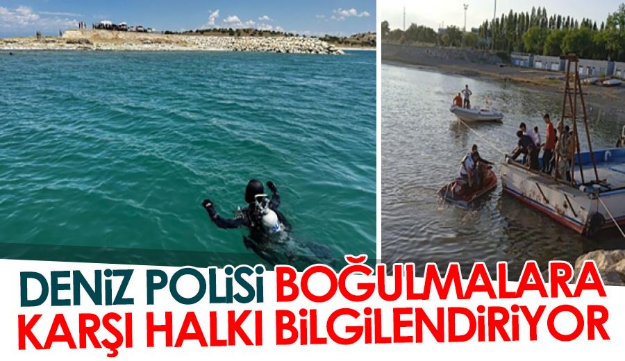 Deniz Polisi, boğulmalara karşı halkı bilgilendiriyor