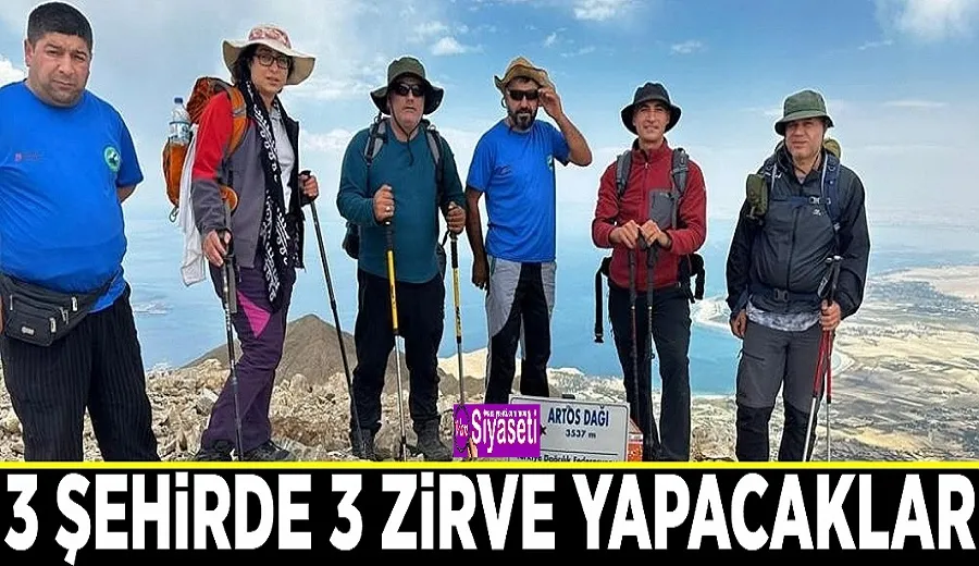 3 şehirde 3 zirve yapacaklar