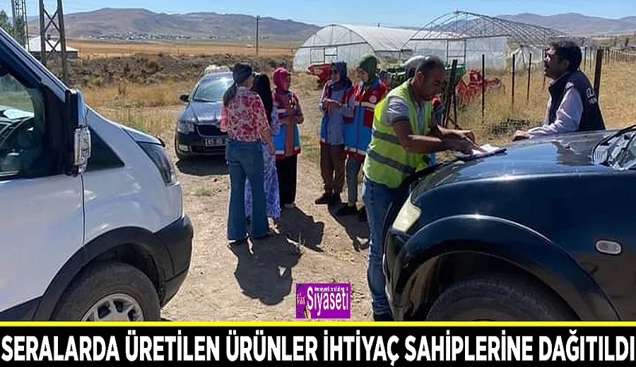 Seralarda üretilen ürünler ihtiyaç sahiplerine dağıtıldı