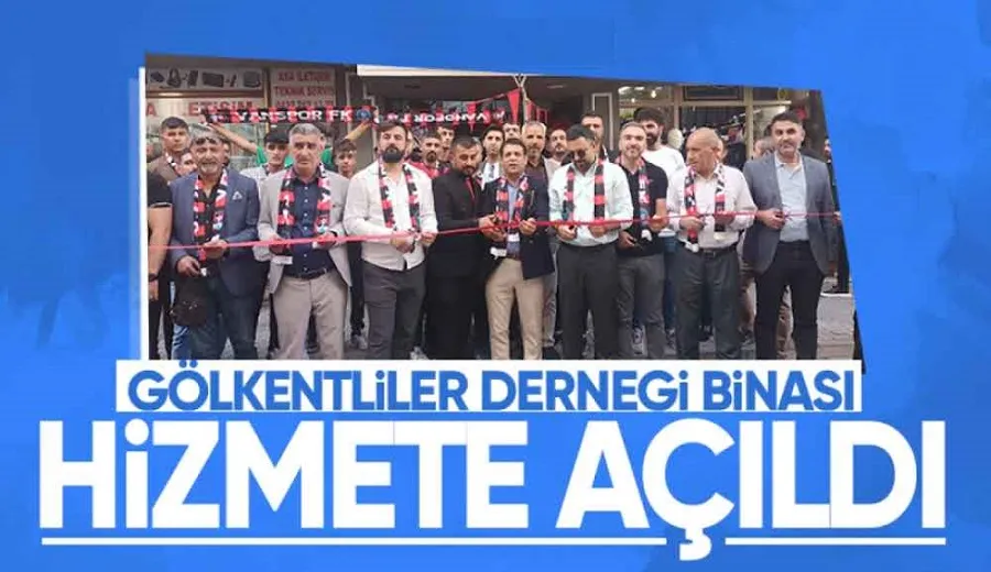Gölkentliler taraftar derneği binası hizmete açıldı