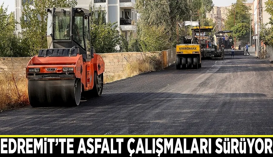 Edremit’te asfalt çalışmaları sürüyor