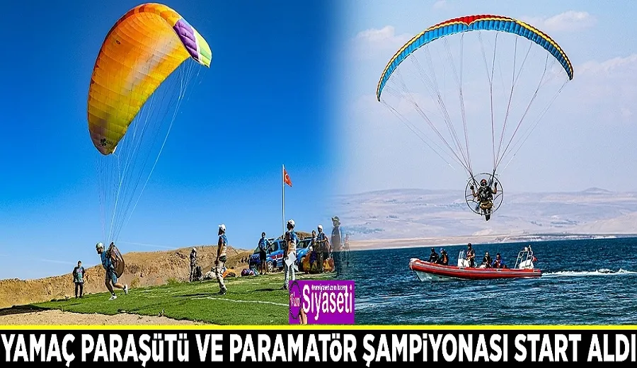Yamaç paraşütü ve paramatör şampiyonası start aldı