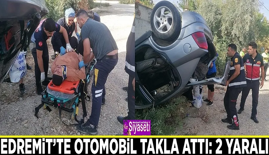 Otomobil takla attı: 2 yaralı