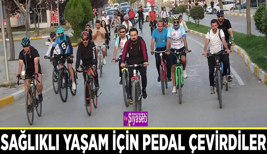 Sağlıklı yaşam için pedal çevirdiler