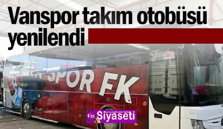 Vanspor FK yeni takım otobüsünü paylaştı