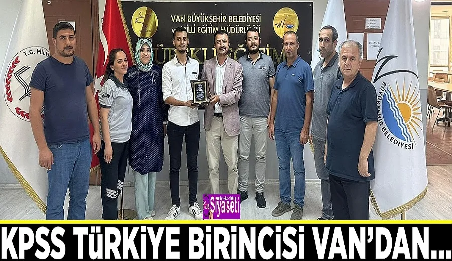 KPSS Türkiye birincisi Van’dan…