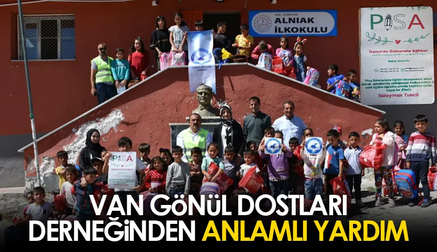 Van Gönül Dostları Derneğinden Anlamlı yardım...!