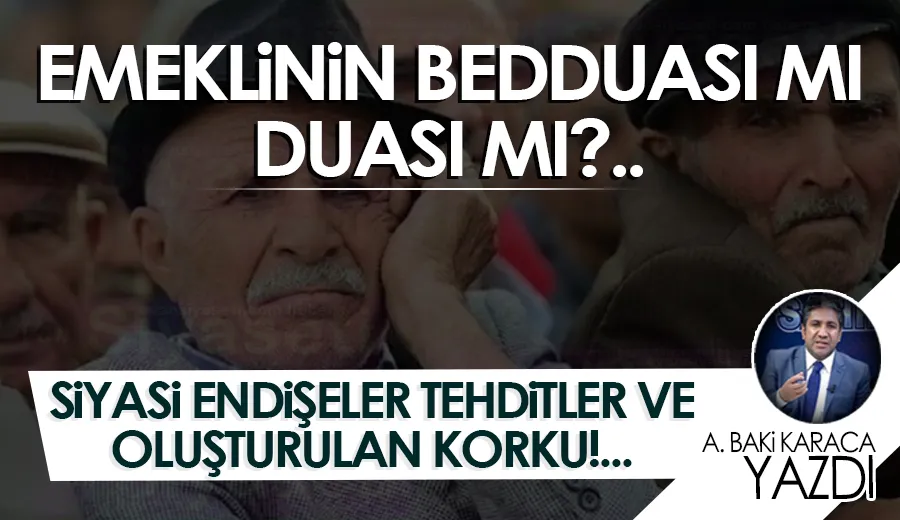 SİYASİ ENDİŞELER TEHDİTLER VE OLUŞTURULAN KORKU!…